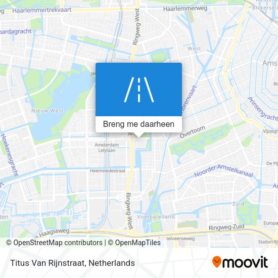 Titus Van Rijnstraat kaart