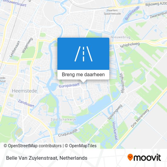 Belle Van Zuylenstraat kaart