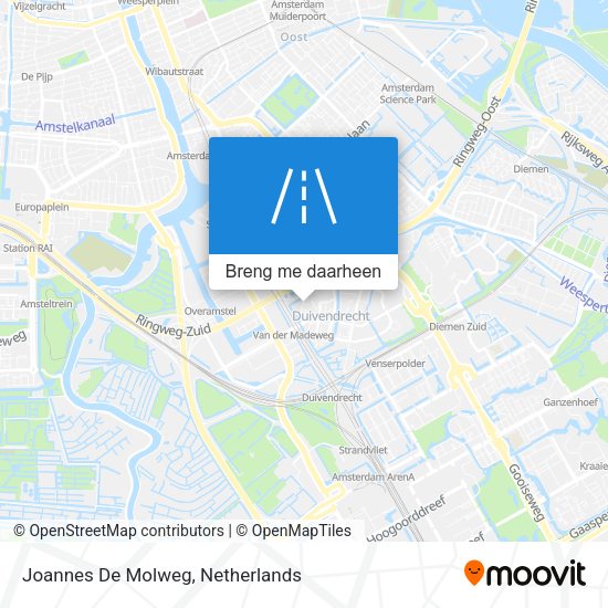 Joannes De Molweg kaart
