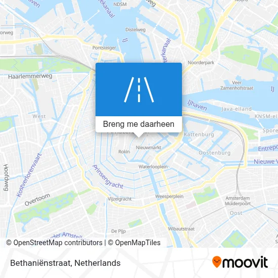 Bethaniënstraat kaart