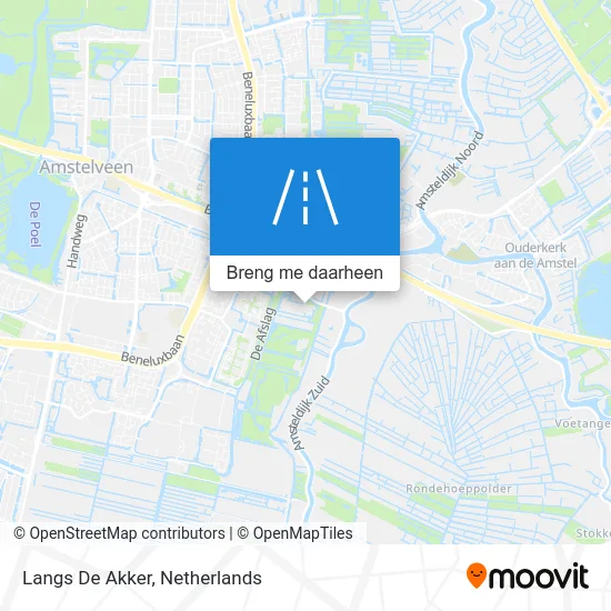 Langs De Akker kaart