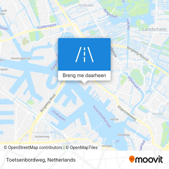 Toetsenbordweg kaart