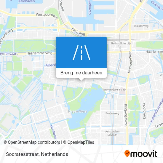 Socratesstraat kaart