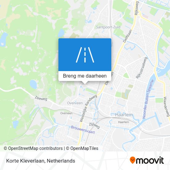 Korte Kleverlaan kaart
