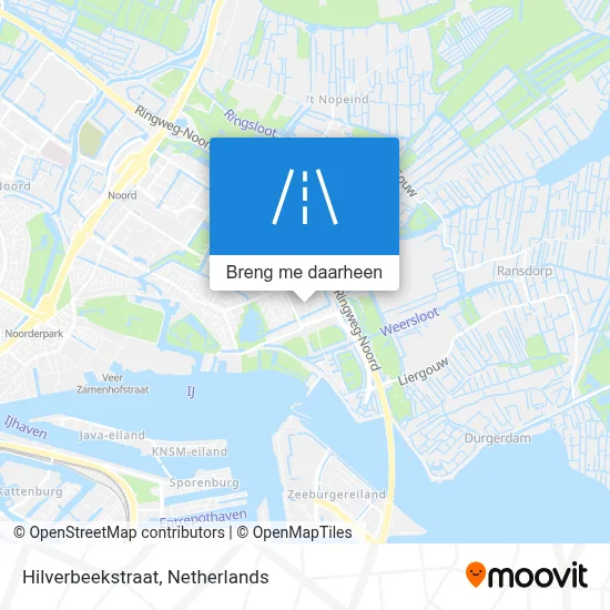 Hilverbeekstraat kaart