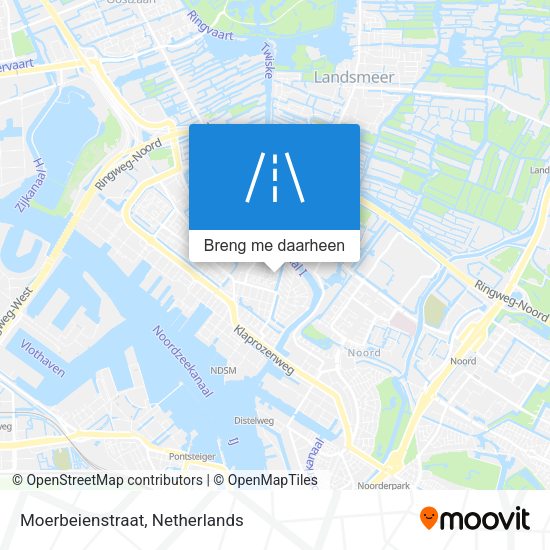 Moerbeienstraat kaart