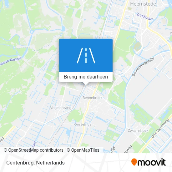 Centenbrug kaart