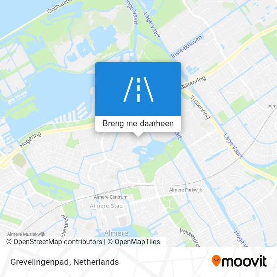 Grevelingenpad kaart