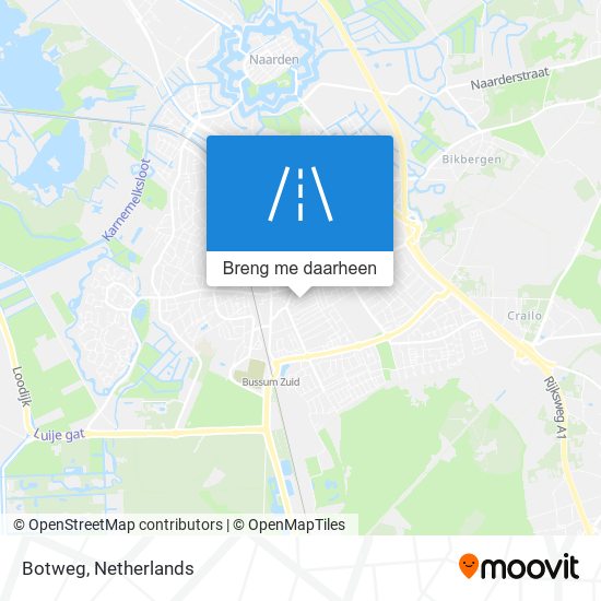 Botweg kaart