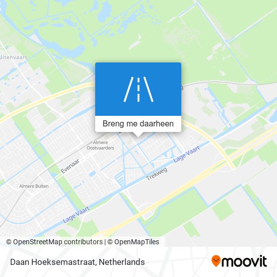 Daan Hoeksemastraat kaart