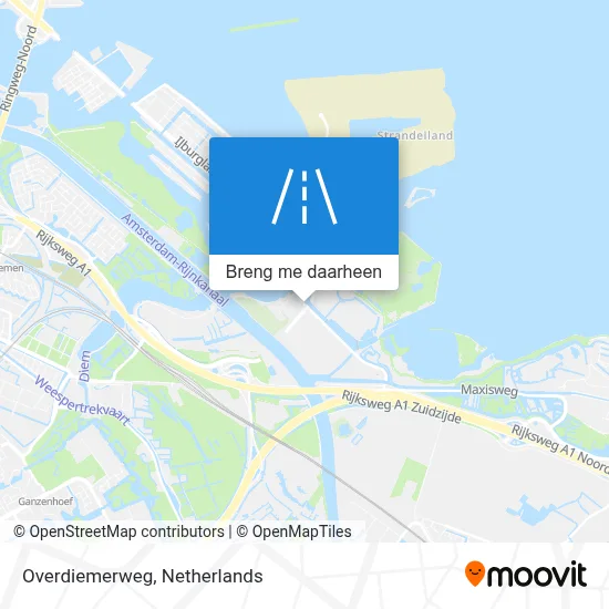 Overdiemerweg kaart