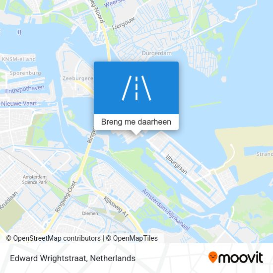 Edward Wrightstraat kaart