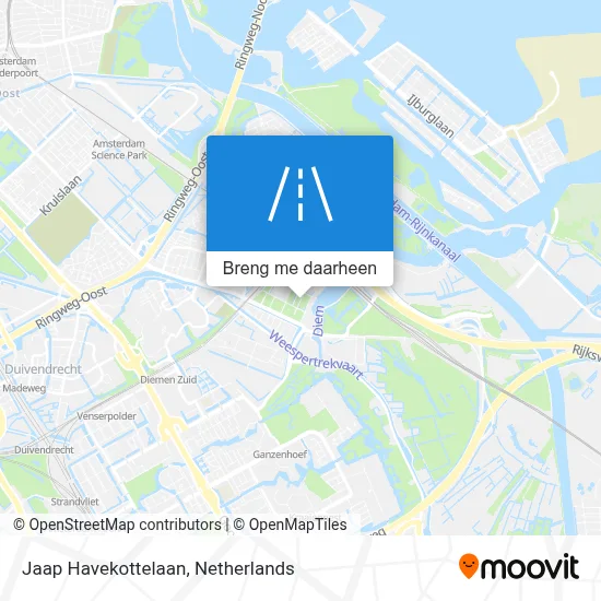 Jaap Havekottelaan kaart