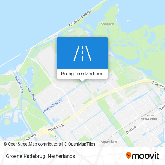 Groene Kadebrug kaart