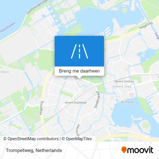 Trompetweg kaart
