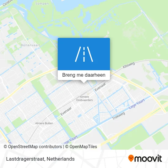 Lastdragerstraat kaart