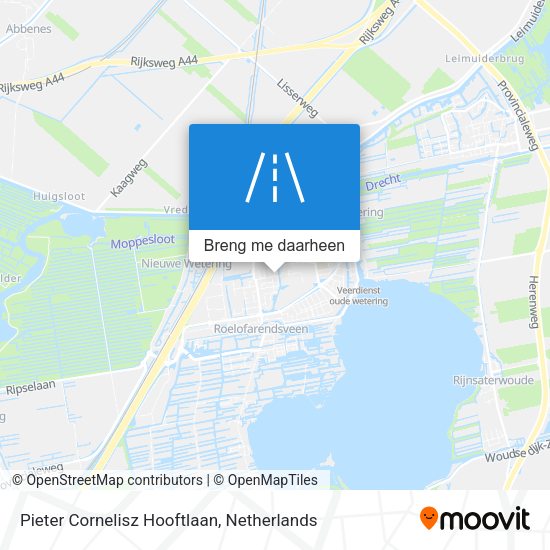 Pieter Cornelisz Hooftlaan kaart