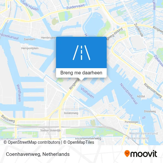 Coenhavenweg kaart