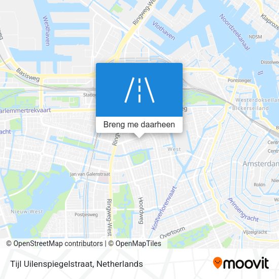 Tijl Uilenspiegelstraat kaart