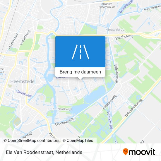 Els Van Roodenstraat kaart