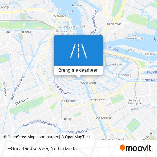 'S-Gravelandse Veer kaart