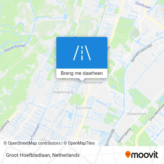 Groot Hoefbladlaan kaart