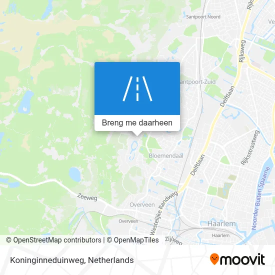 Koninginneduinweg kaart