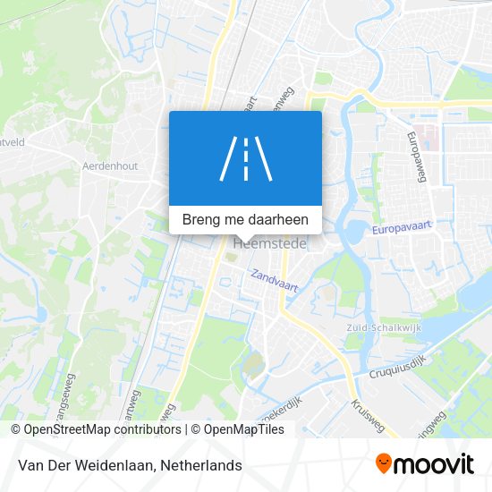 Van Der Weidenlaan kaart