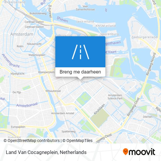 Land Van Cocagneplein kaart