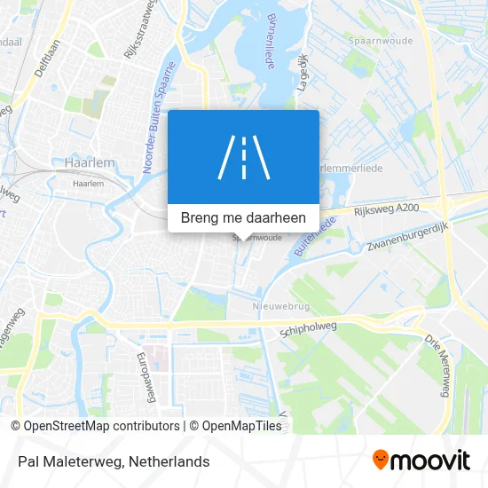 Pal Maleterweg kaart