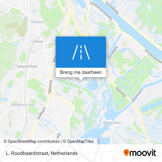 L. Roodbaardstraat kaart