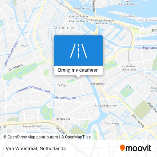 Van Woustraat kaart