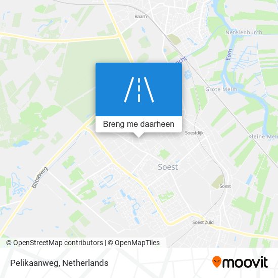 Pelikaanweg kaart