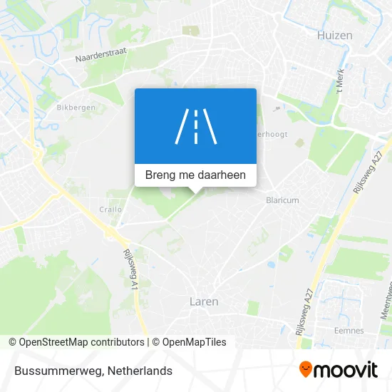 Bussummerweg kaart