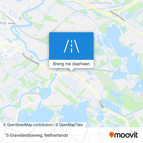 'S-Gravelandseweg kaart