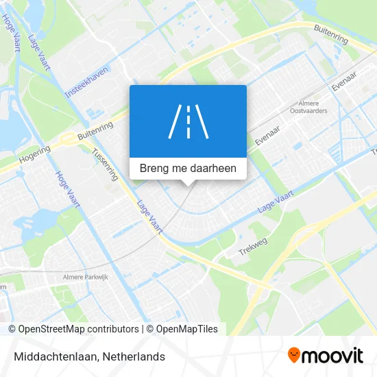 Middachtenlaan kaart