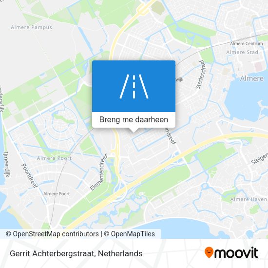 Gerrit Achterbergstraat kaart