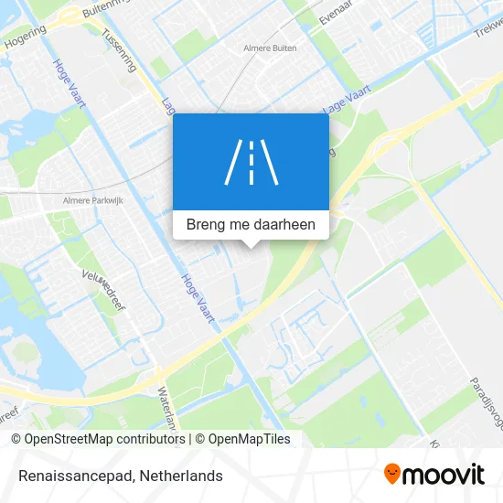 Renaissancepad kaart