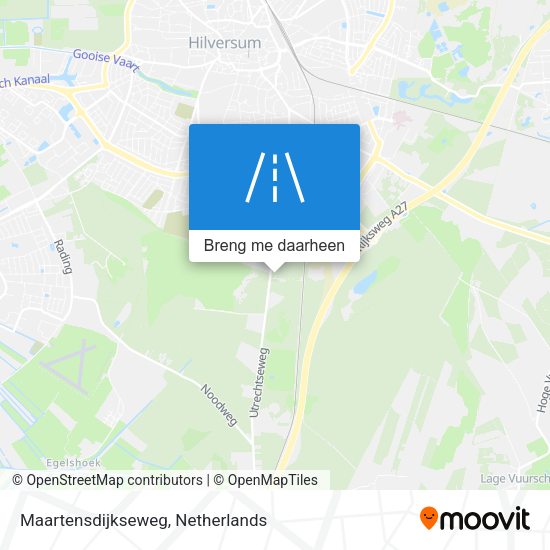 Maartensdijkseweg kaart