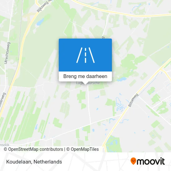Koudelaan kaart