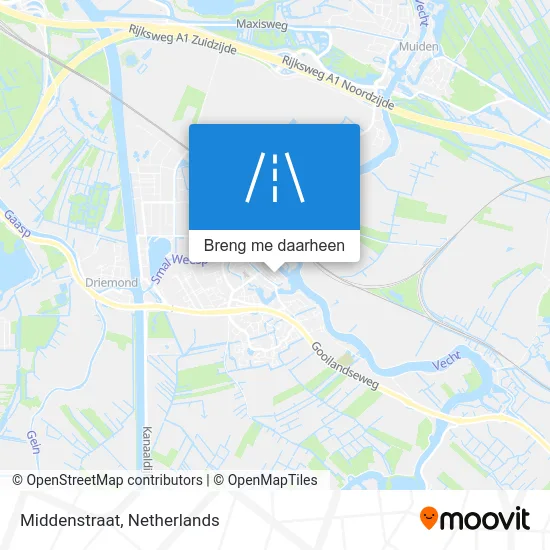 Middenstraat kaart