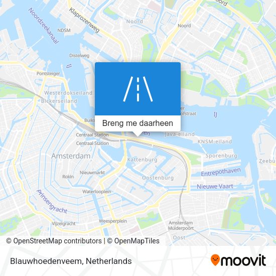 Blauwhoedenveem kaart