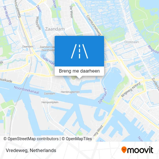 Vredeweg kaart