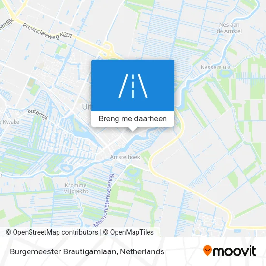 Burgemeester Brautigamlaan kaart