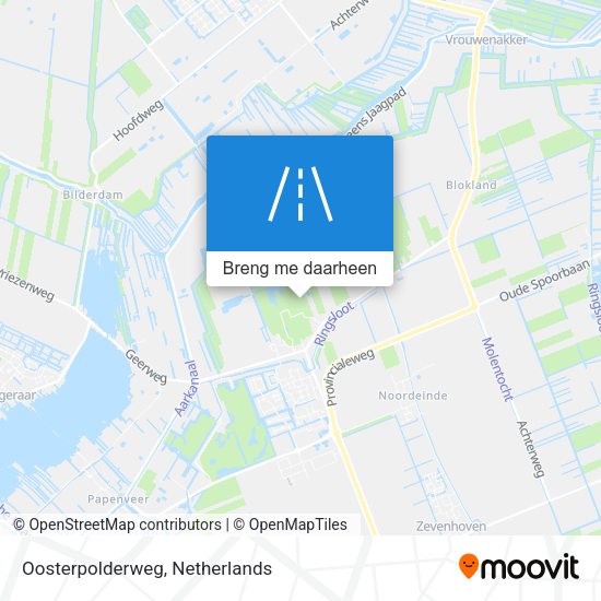 Oosterpolderweg kaart