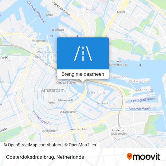 Oosterdoksdraaibrug kaart