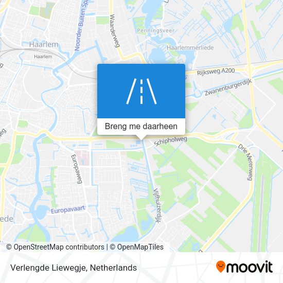Verlengde Liewegje kaart