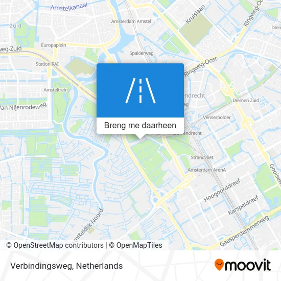 Verbindingsweg kaart