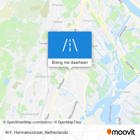 W.F. Hermansstraat kaart