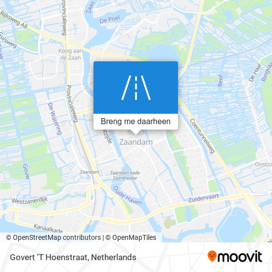 Govert 'T Hoenstraat kaart